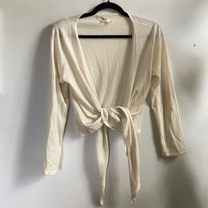 Vintage vertigo wrap sweater cashmere/silk M/L